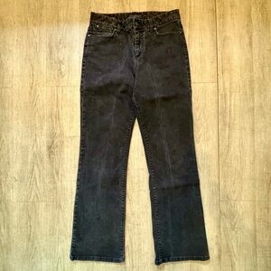 Talbots Heritage Black Straight Leg Jeans Classic Style 8